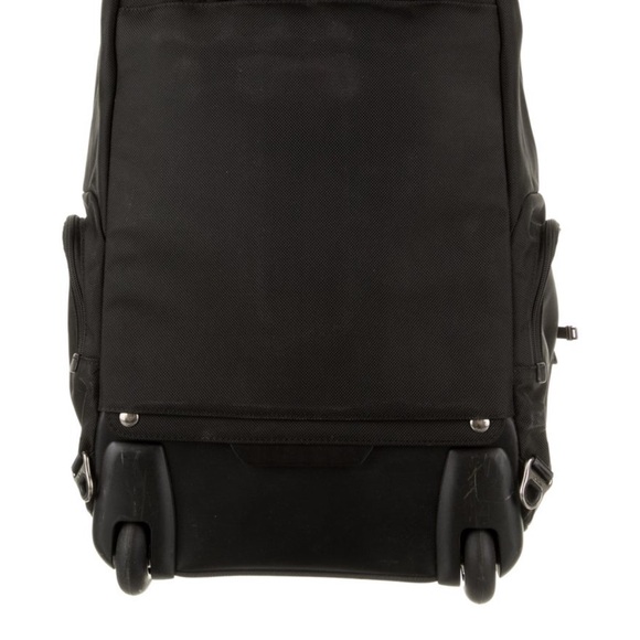 Tumi black canvas backpack with silver-tone hardware - Picture 4 of 7